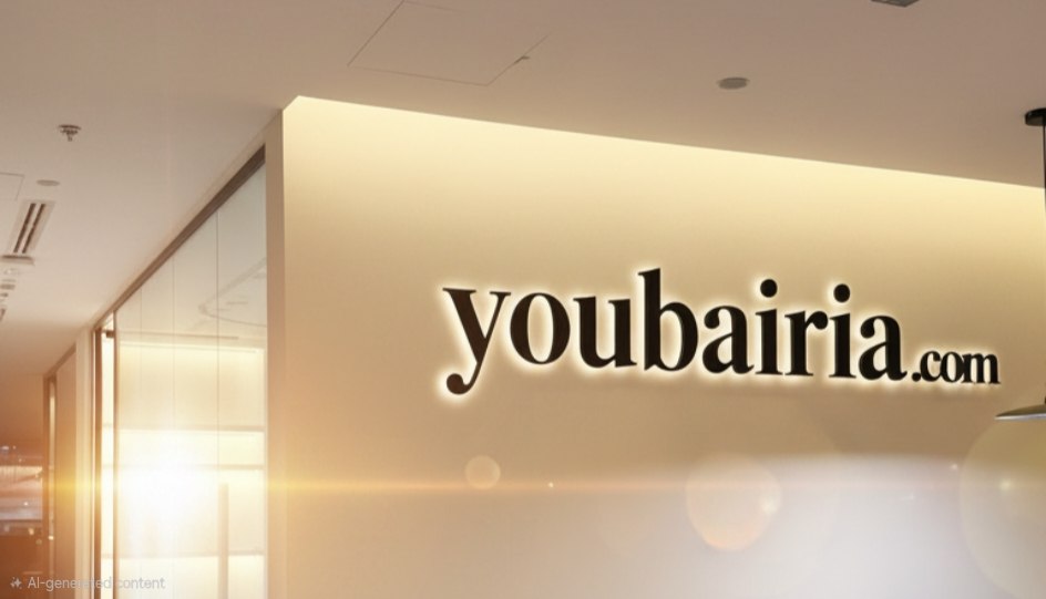 Youbairia displayed as an illuminated wall sign